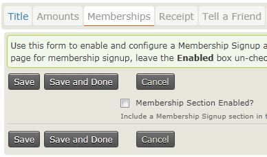 enable memberships